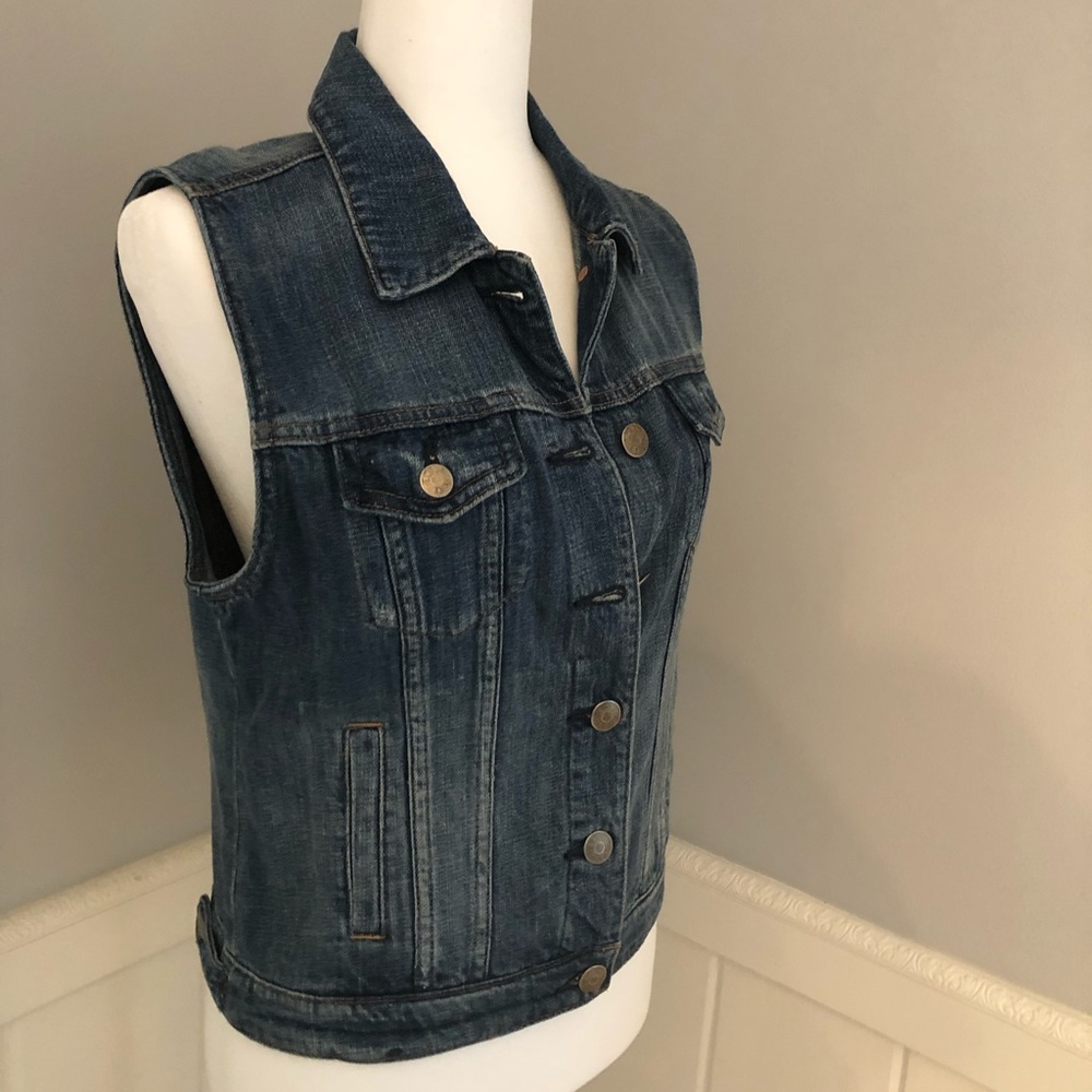 J. Crew Sleeveless Denim Jacket Small NWOT